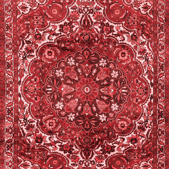 Machine Washable Persian Red Traditional Rug, wshtr2786red