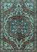 Machine Washable Persian Light Blue Traditional Rug, wshtr2786lblu