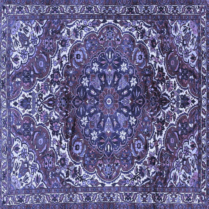 Square Persian Blue Traditional Rug, tr2786blu