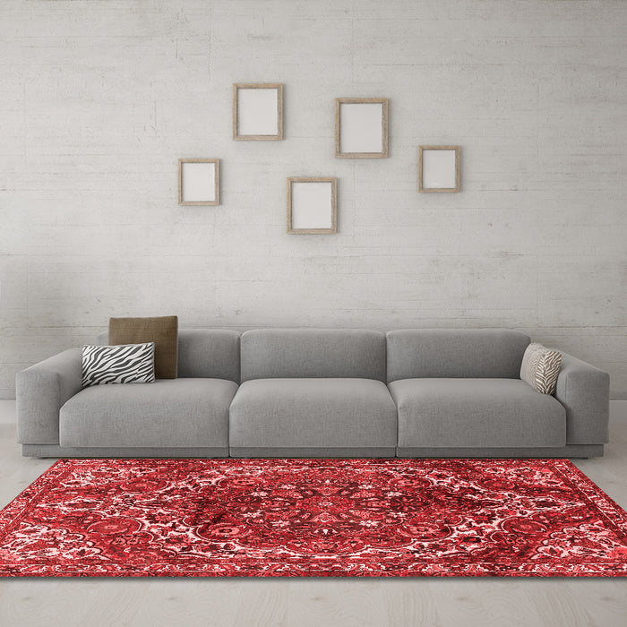 Traditional Red Washable Rugs