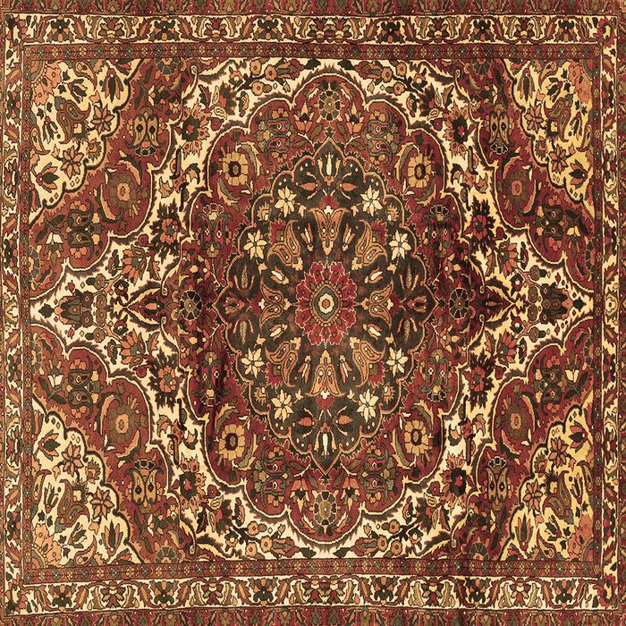 Square Persian Brown Traditional Rug, tr2786brn