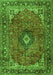 Medallion Green Traditional Rug, tr2787grn