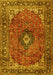 Medallion Yellow Traditional Rug, tr2787yw