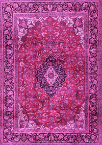 Medallion Pink Traditional Rug, tr2787pnk