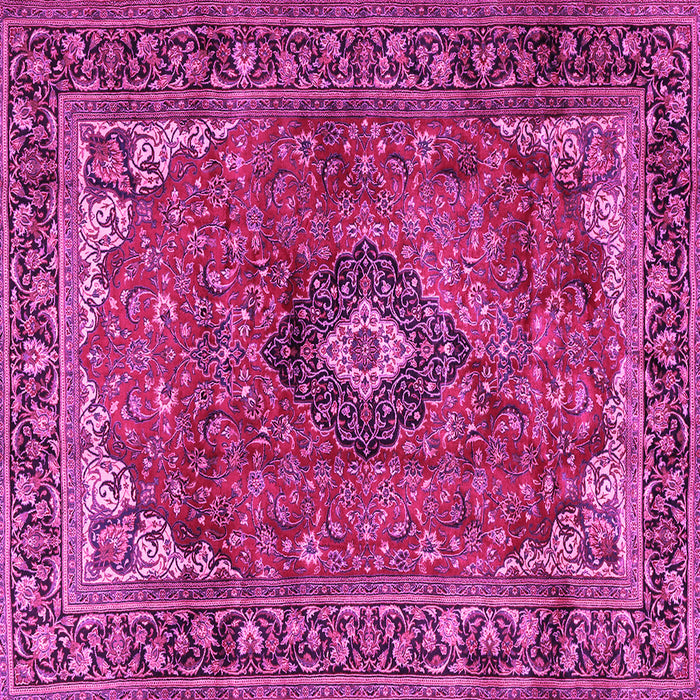 Square Medallion Pink Traditional Rug, tr2787pnk