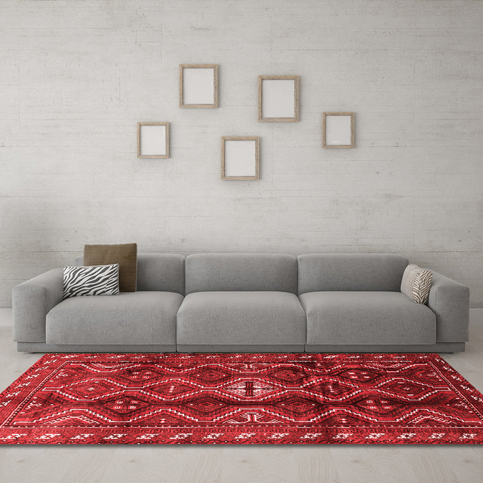 Traditional Red Washable Rugs