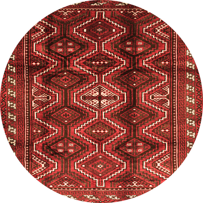 Square Persian Orange Traditional Rug, tr2788org