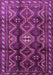 Machine Washable Persian Purple Traditional Area Rugs, wshtr2788pur