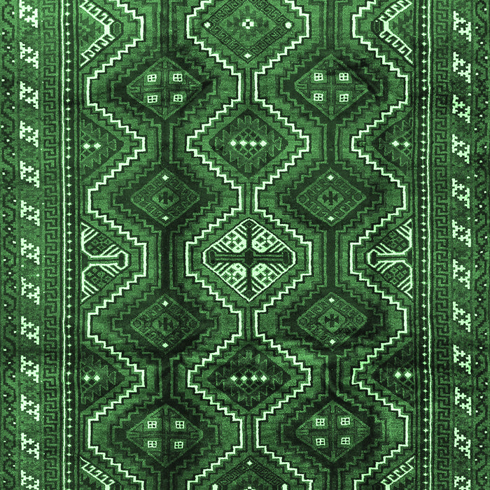Machine Washable Persian Emerald Green Traditional Area Rugs, wshtr2788emgrn