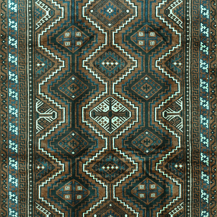 Machine Washable Persian Turquoise Traditional Area Rugs, wshtr2788turq
