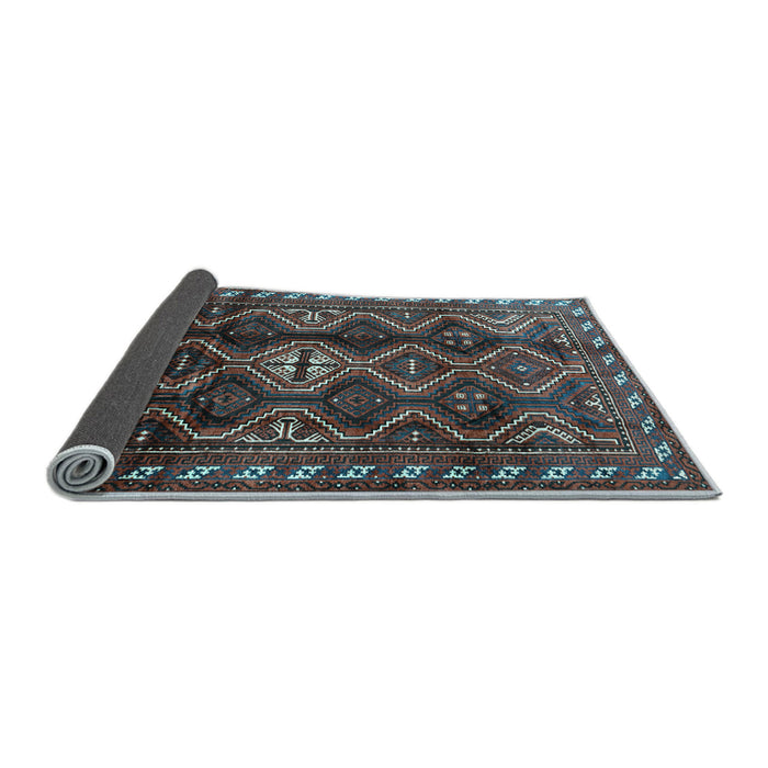 Sideview of Persian Light Blue Traditional Rug, tr2788lblu