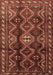 Machine Washable Persian Brown Traditional Rug, wshtr2788brn