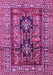 Machine Washable Persian Purple Traditional Area Rugs, wshtr2789pur