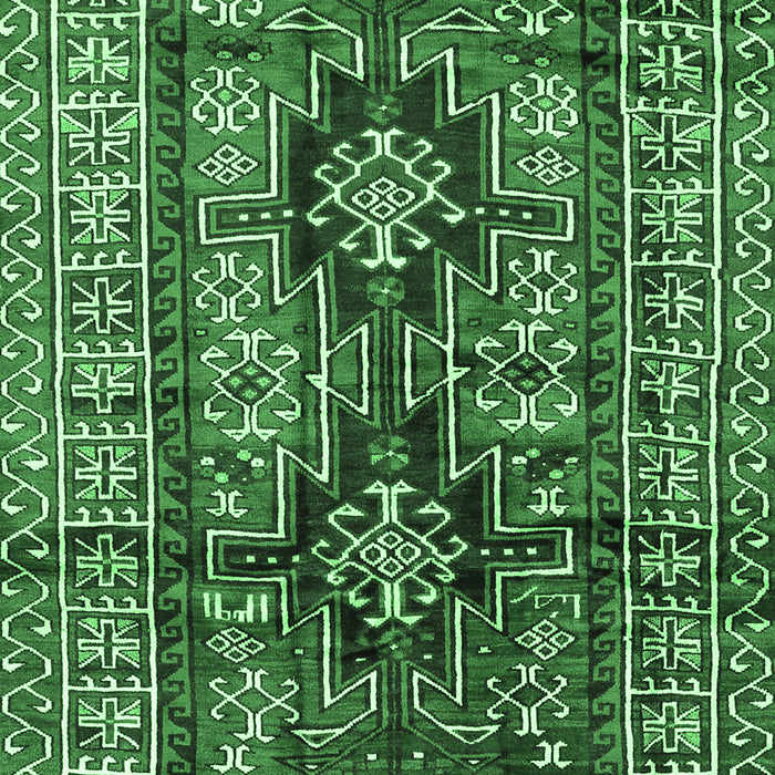 Machine Washable Persian Emerald Green Traditional Area Rugs, wshtr2789emgrn