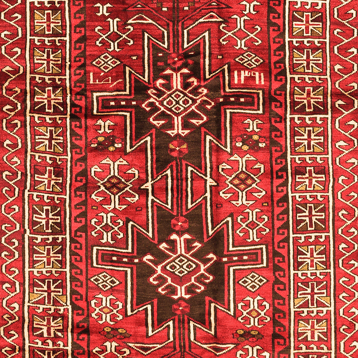 Serging Thickness of Machine Washable Persian Orange Traditional Area Rugs, wshtr2789org