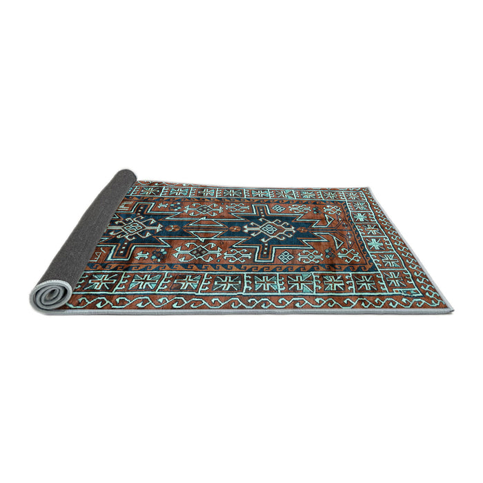 Sideview of Persian Light Blue Traditional Rug, tr2789lblu