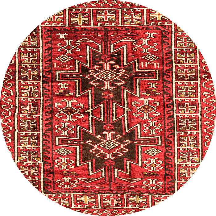 Square Persian Orange Traditional Rug, tr2789org