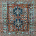 Square Machine Washable Persian Light Blue Traditional Rug, wshtr2789lblu