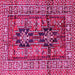 Square Persian Pink Traditional Rug, tr2789pnk