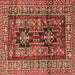 Square Machine Washable Persian Brown Traditional Rug, wshtr2789brn