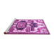 Sideview of Machine Washable Persian Purple Traditional Area Rugs, wshtr278pur