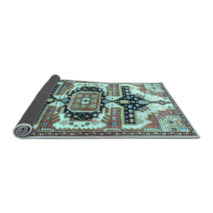 Sideview of Persian Light Blue Traditional Rug, tr278lblu