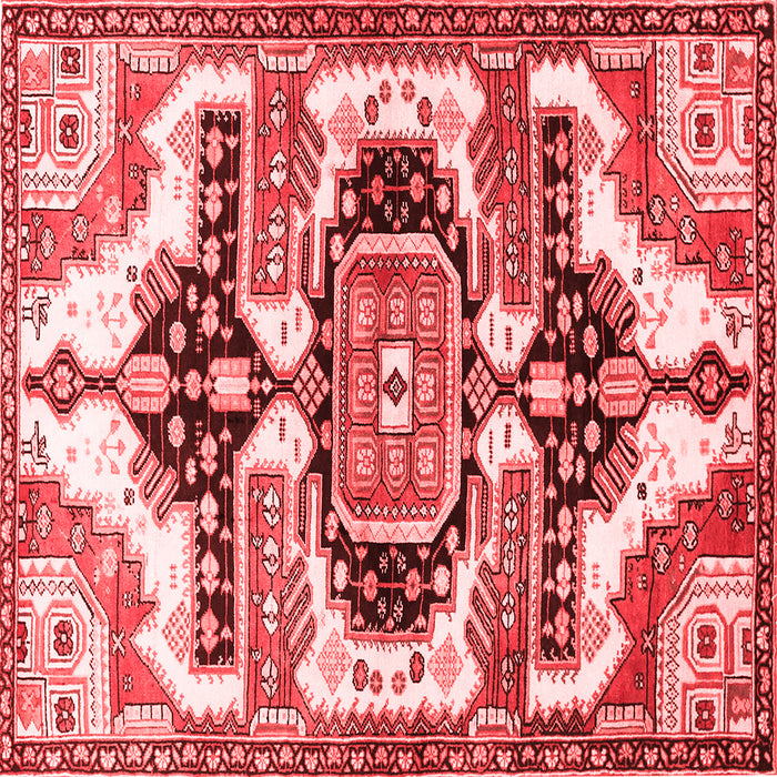 Machine Washable Persian Red Traditional Rug, wshtr278red