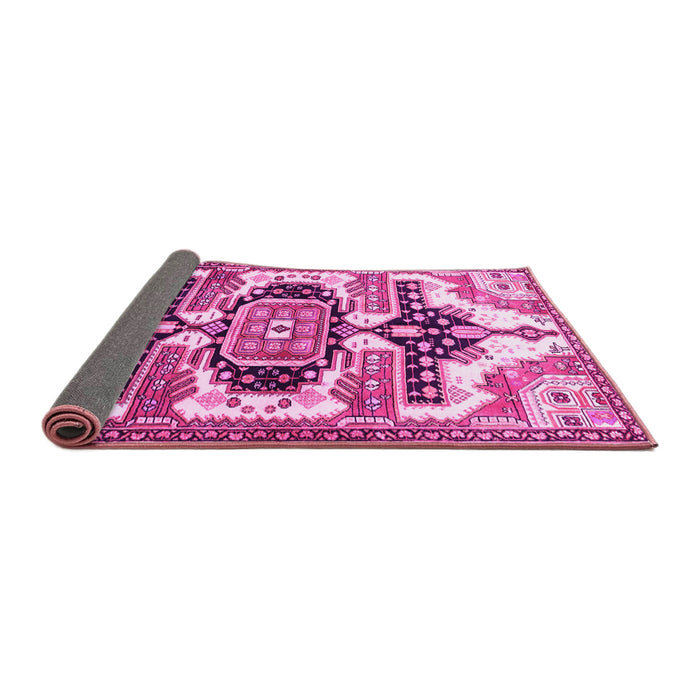 Sideview of Persian Pink Traditional Rug, tr278pnk