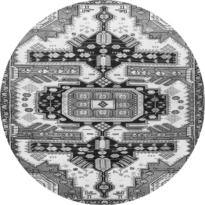 Square Persian Gray Traditional Rug, tr278gry