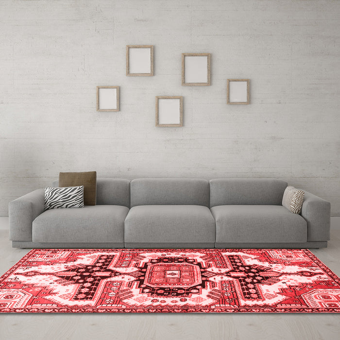 Traditional Red Washable Rugs