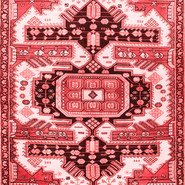 Machine Washable Persian Red Traditional Rug, wshtr278red