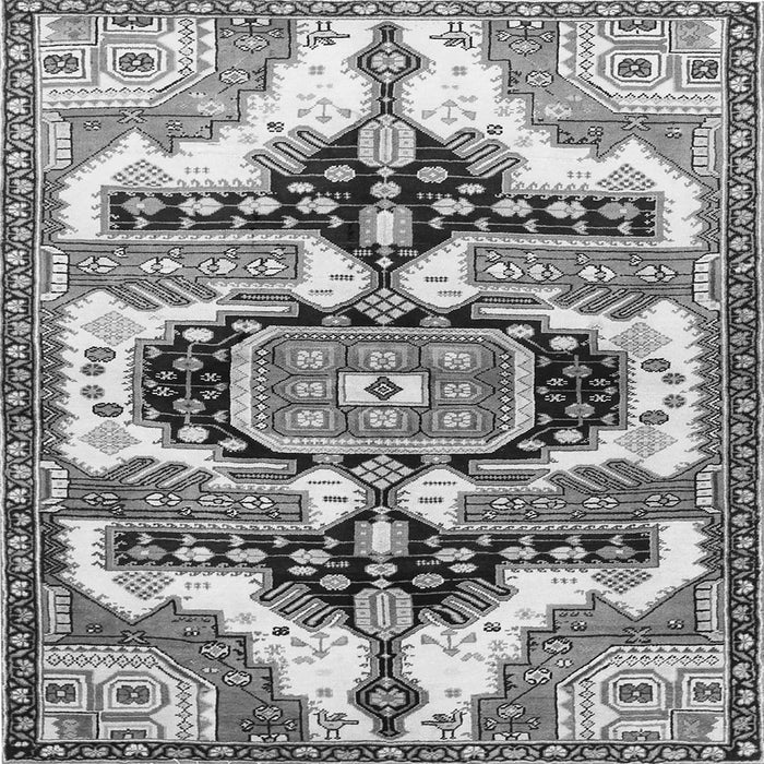 Serging Thickness of Persian Gray Traditional Rug, tr278gry