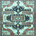 Square Persian Light Blue Traditional Rug, tr278lblu
