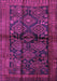 Machine Washable Persian Purple Traditional Area Rugs, wshtr2790pur