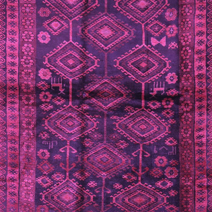 Machine Washable Persian Purple Traditional Area Rugs, wshtr2790pur