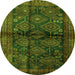 Machine Washable Persian Green Traditional Area Rugs, wshtr2790grn