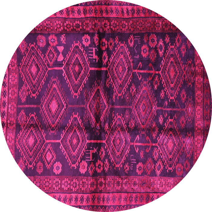 Round Persian Pink Traditional Rug, tr2790pnk