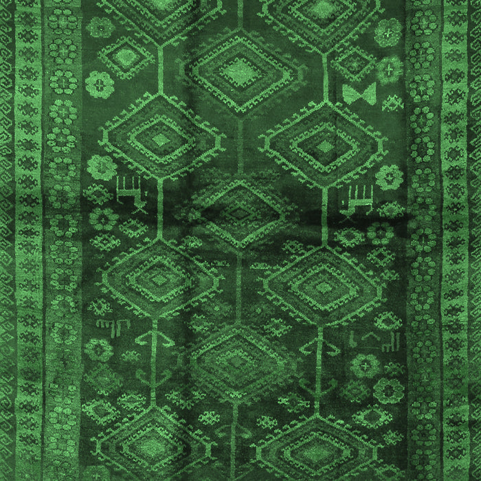 Machine Washable Persian Emerald Green Traditional Area Rugs, wshtr2790emgrn