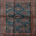 Square Persian Light Blue Traditional Rug, tr2790lblu