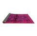 Sideview of Persian Pink Traditional Rug, tr2790pnk