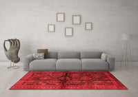 Machine Washable Persian Red Traditional Rug, wshtr2790red