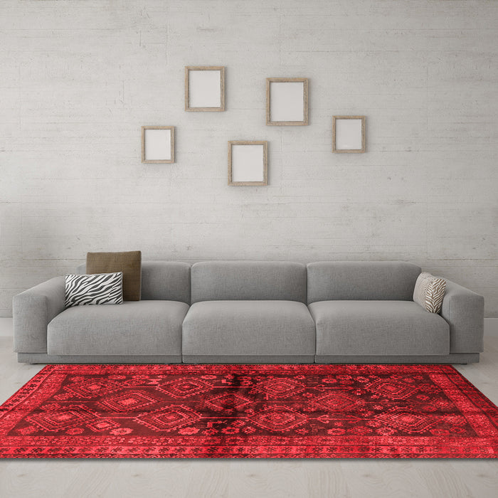 Traditional Red Washable Rugs