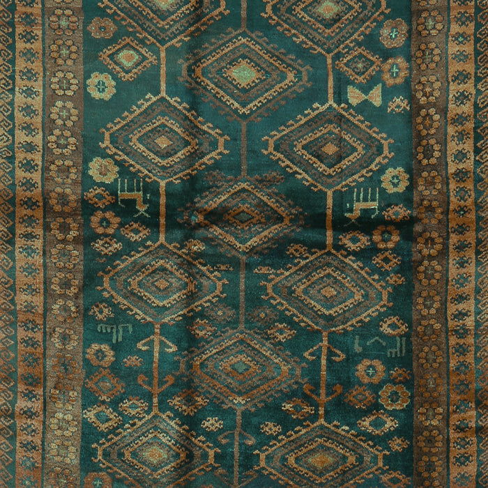 Machine Washable Persian Turquoise Traditional Area Rugs, wshtr2790turq