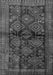 Serging Thickness of Machine Washable Persian Gray Traditional Rug, wshtr2790gry