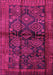 Machine Washable Persian Pink Traditional Rug, wshtr2790pnk