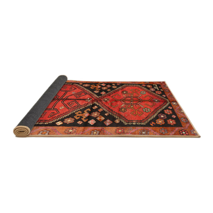 Sideview of Traditional Red Persian Rug, tr2791