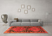 Machine Washable Persian Orange Traditional Area Rugs in a Living Room, wshtr2791org