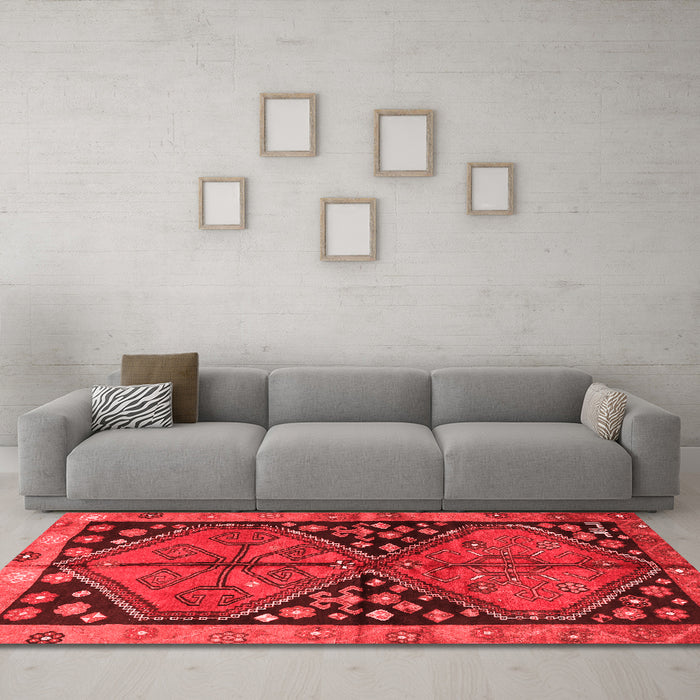 Traditional Red Washable Rugs