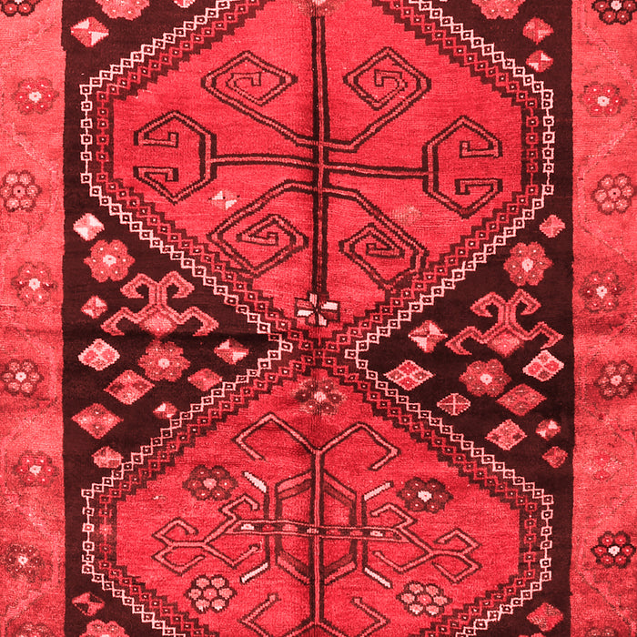 Machine Washable Persian Red Traditional Rug, wshtr2791red