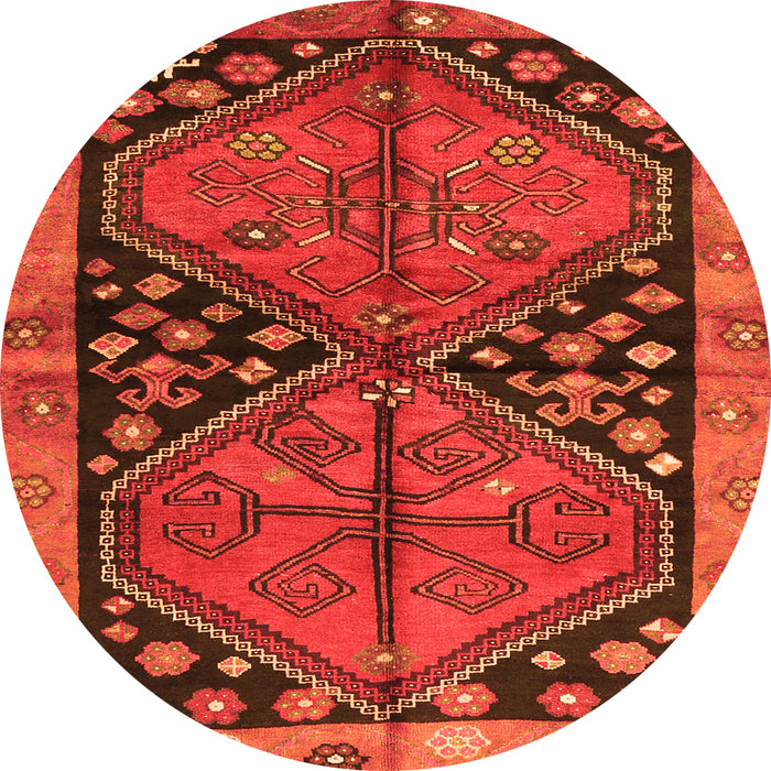 Machine Washable Persian Orange Traditional Area Rugs, wshtr2791org